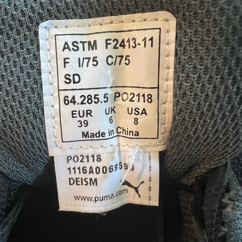 Womens Steel Toe Puma Sneakers size 8 - Picture 5 of 5